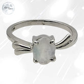 
bague argent 925 et pierre de lune véritable pour femme