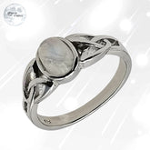 Bague Pierre de Lune en Argent pour femme - Maelys, bijou en pierre naturelle