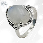 Bague Pierre de Lune en Argent pour femme - Kyrene, bijou pierre fine