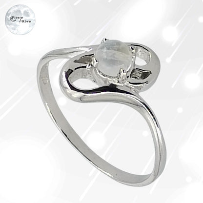 Bague Pierre de Lune en Argent pour femme - Elégance, bijou en pierre naturelle