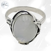 bague pierre de lune véritable bijoux sur argent 925 pour femme