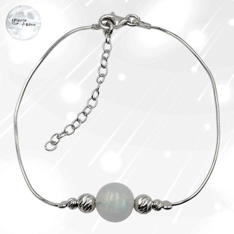 Bracelet Pierre de Lune - Eos, bijou en Argent 925