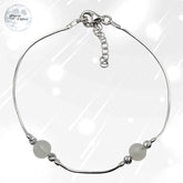 Bracelet Pierre de Lune véritable - Hespéra, bijou femme en Argent