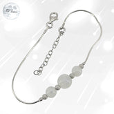 bracelet en pierre de lune véritable bijoux en argent pour femme