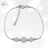 Bracelet Pierre de Lune blanche en Argent pour femme - Anna