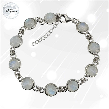 Bracelet Pierre de Lune pour femme - Amathie, bijou Argent 925