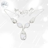 Collier Pierre de Lune en Argent - Eulophe, bijou pierre naturelle-1