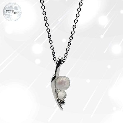 Pendentif Pierre de Lune et argent 925 - Pandora, bijou pierre semi précieuse