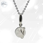 Pendentif en argent et Pierre de Lune pour femme - Charme