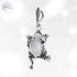 Pendentif Pierre de Lune pour femme - Rainette, bijou Argent massif-1