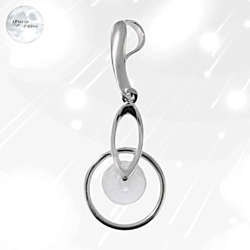 Pendentif Pierre de Lune véritable pour femme - Léto, bijoux Argent 925-1