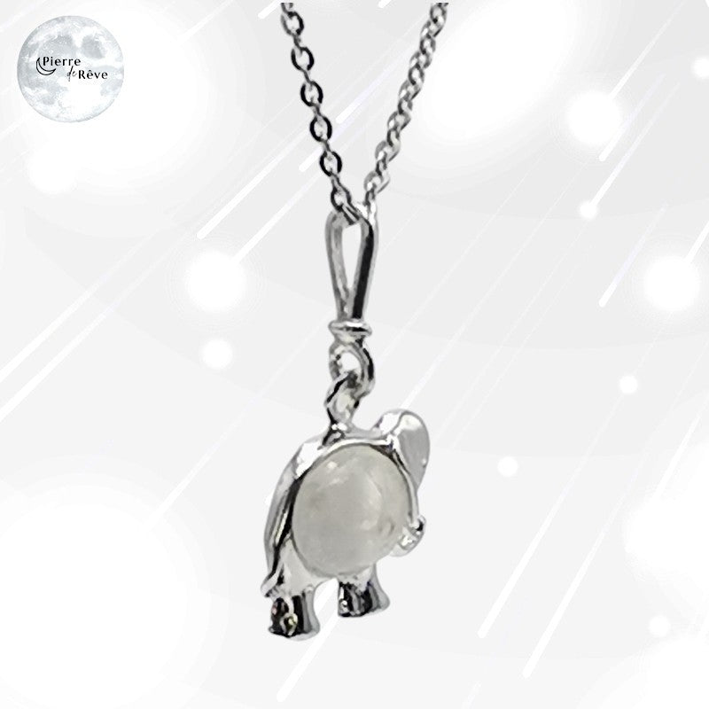 pendentif pour femme en argent 925 et pierre de lune véritable