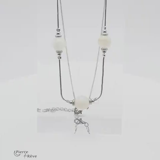 collier en pierre de lune véritable bijoux en argent 925 pour femme