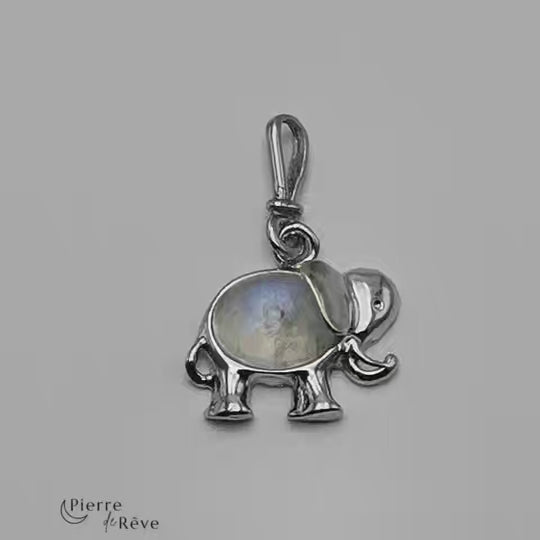 pendentif en pierre de lune véritable bijoux en argent 925 pour femme