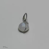 pendentif en pierre de lune véritable bijoux en argent rhodié pour femme