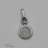 pendentif en argent 925 et pierre de lune véritable naturelle bijoux pour femme